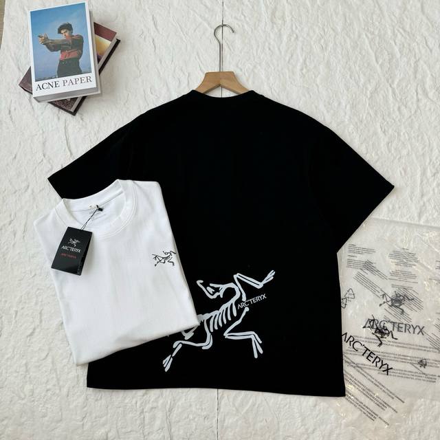 Size S to 3Xl Arcteryx classic basic style couple short-sleeved T-shirt with big