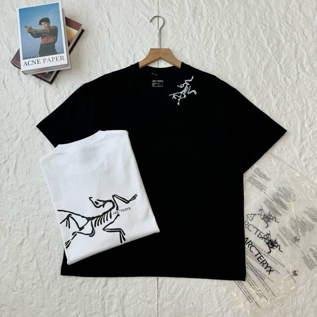 Size S to 3Xl Arcteryx classic basic style couple short-sleeved T-shirt with big