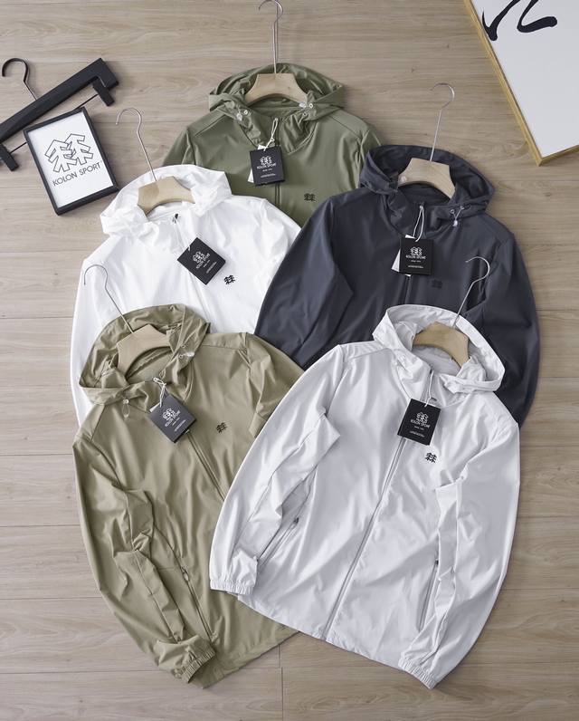 Kolon Sport summer ice silk five-color skin sun protection clothing is super bre