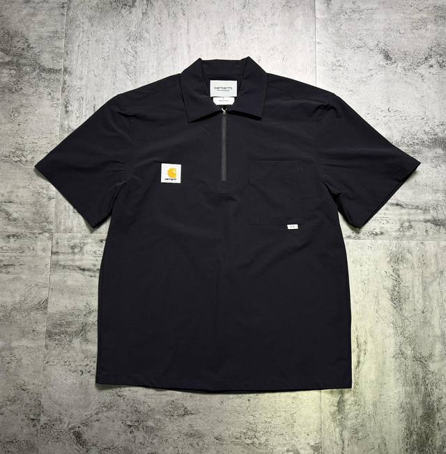 Carhartt couple short-sleeved Polot shirt The fabric is made of quick-drying mat
