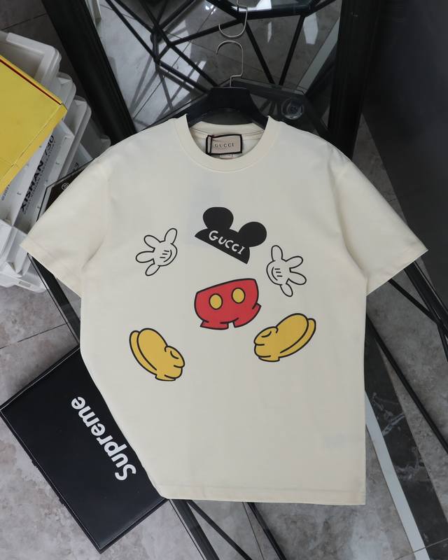 Gucci Mickey Mouse Clubhouse printed round neck short-sleeved T-shirt Style numb