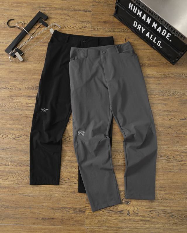 Arcteryx Creston Ar Pant Solid Color Side Zipper Pocket Straight Jogging Knitted
