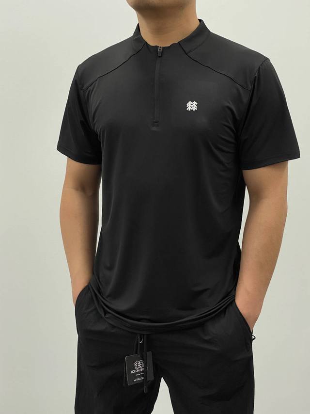 Kolonsport 25th year new four-color half-high collar T-shirt short-sleeved runni