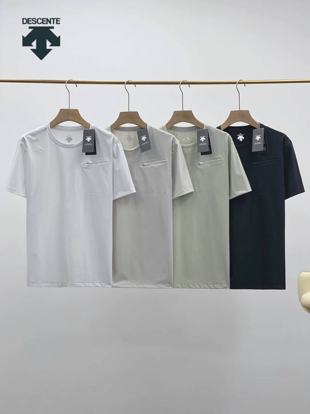 Details are below Descente 2025 Summer Outdoor Functional Nylon Quick-Drying T-s