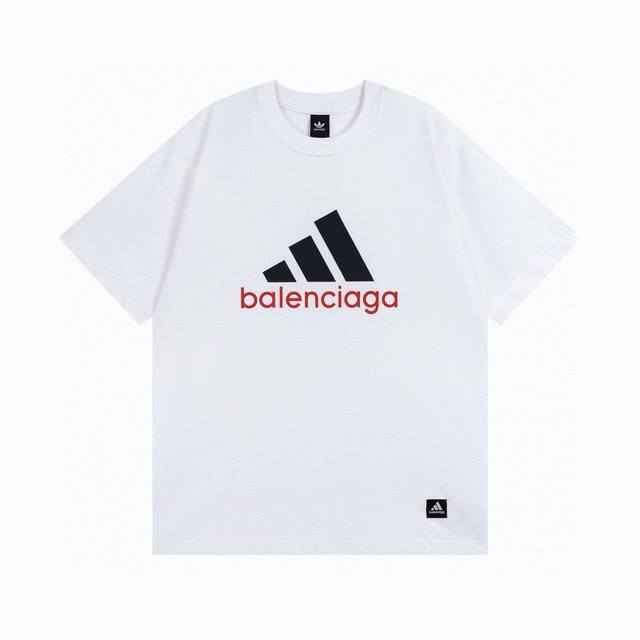 Printed black, white, royal blue Balenciaga Paris Balenciaga co-branded Adidas c