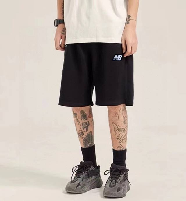 New Balance High-quality all-match pure cotton embroidered shorts for couples Pu