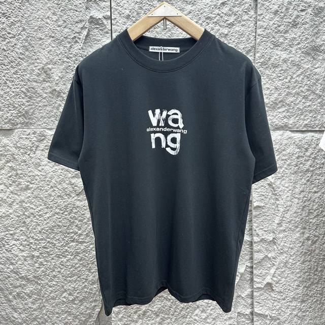 New for summer, Alexanderwang boutique couple short-sleeved shirt, high-end qual