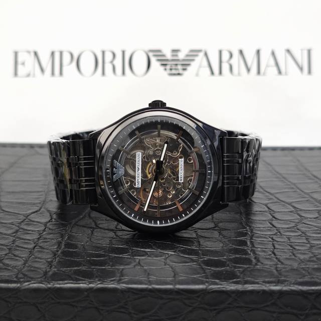 Emporio Armani Armani flywheel hollow automatic mechanical watch Ar60003 Armani