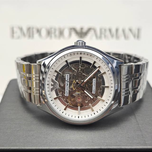 Emporio Armani Armani flywheel hollow automatic mechanical watch Ar60003 Armani