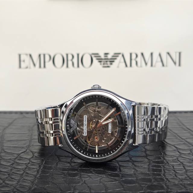 Emporio Armani Armani flywheel hollow automatic mechanical watch Ar60003 Armani