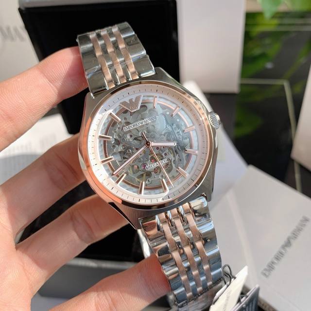 Emporio Armani Armani flywheel hollow automatic mechanical watch Ar60002 Armani