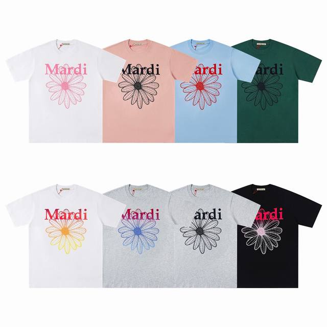 Mardi Mercredi Ss25 classic daisy series round neck short-sleeved T-shirt - orig