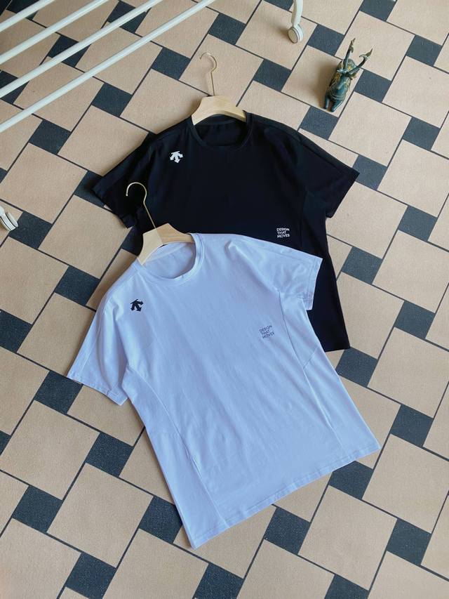 Descente comprehensive training sports fitness men and women's Tough short-sleev