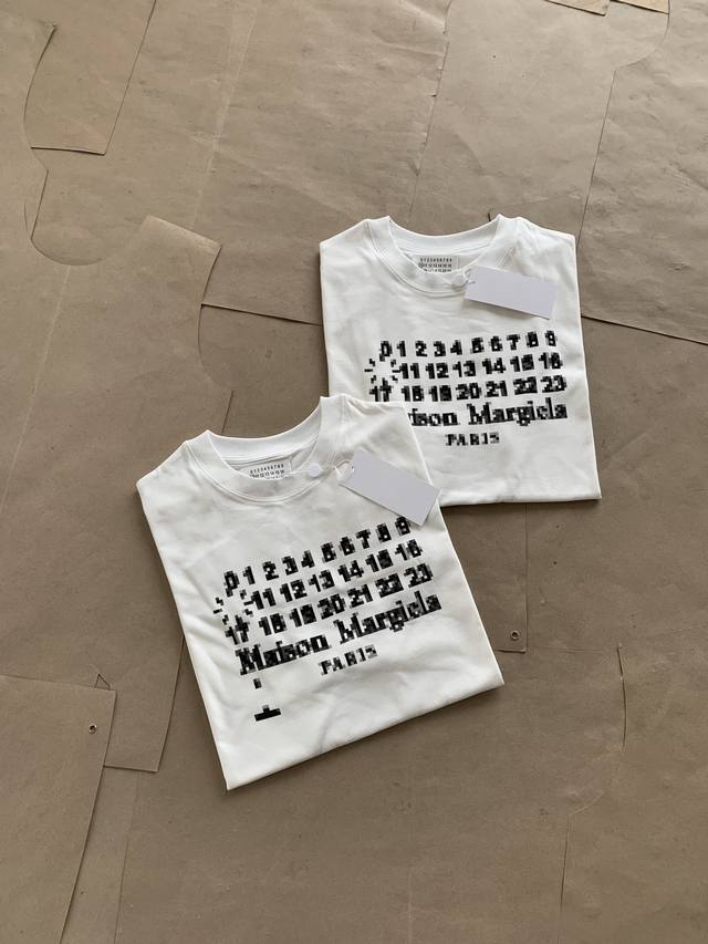 Top version Maison Margiela 2025 new Mm6 chest mosaic letter arrangement logo pr