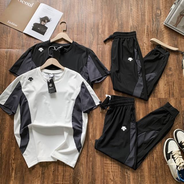Descente sports casual quick-drying suit! Woven four-sided stretch suits are now
