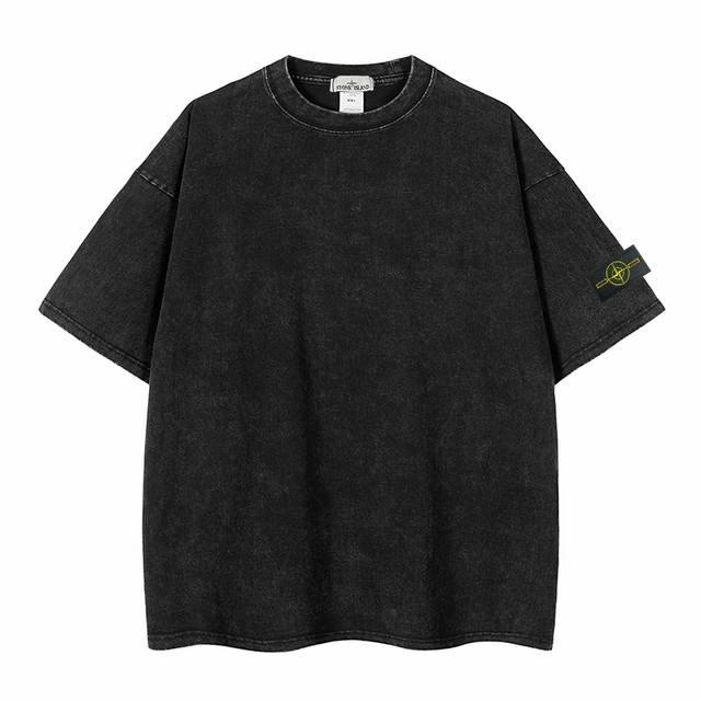 New Stone Island embroidered short-sleeved T-shirt! Overseas version of high-qua