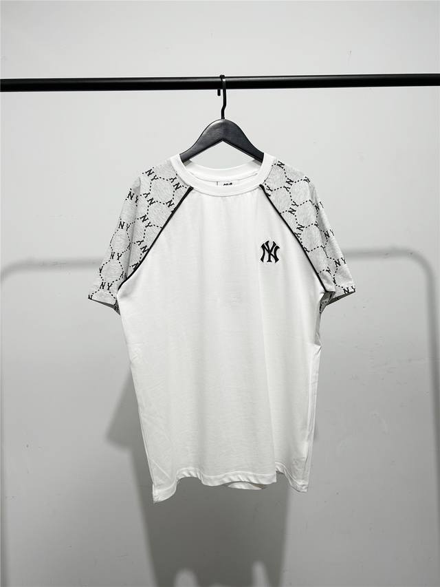 Mlb cabinet new style sleeves full-printed letter short-sleeved T-shirt! Three c