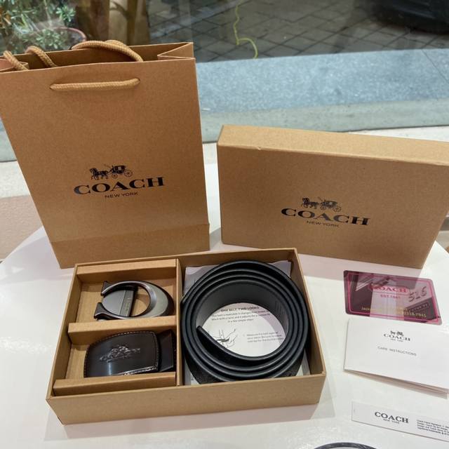 New arrival~ With gift box handbag! Coach double buckle double-sided gift box be