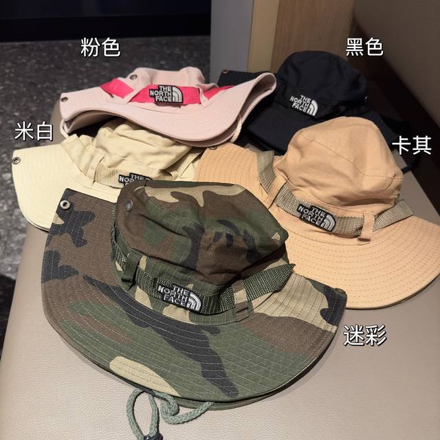 The North Face new style fisherman hat for men and women, new spring and summer