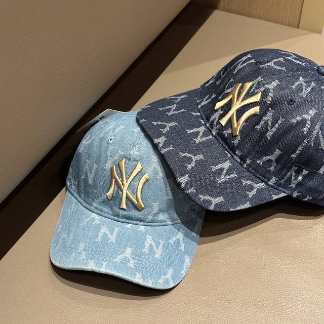 Mlb's latest baseball cap!! Washed denim fabric! This batch of goods is smuggled