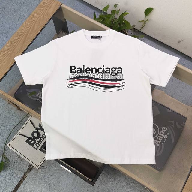 2025 new Balenciaga Paris family joint coke overlapping letter pattern Logo prin