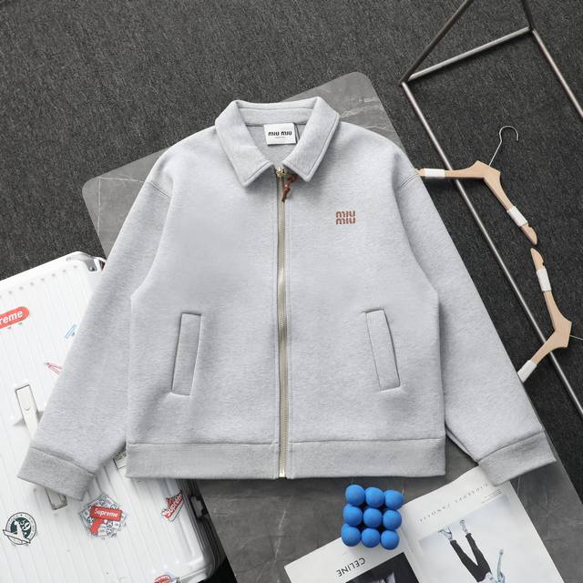 Counter 1:1 High-end Customization Miumiu New Micro-Logo Embroidered Zipper Lape