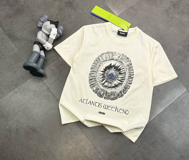 Fashion brand Goodbrandatlantis full-print hot-drilling light luxury fashion hig