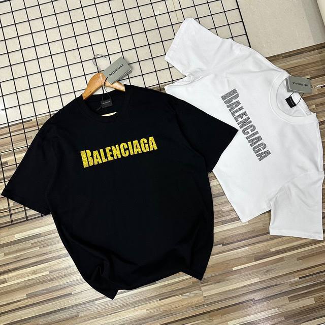 Balenciaga summer new men's couple models unisex loose version short-sleeved T-s
