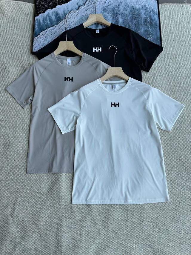 New summer Hh casual fashion ice silk quick-drying short-sleeved T-shirt! Custom