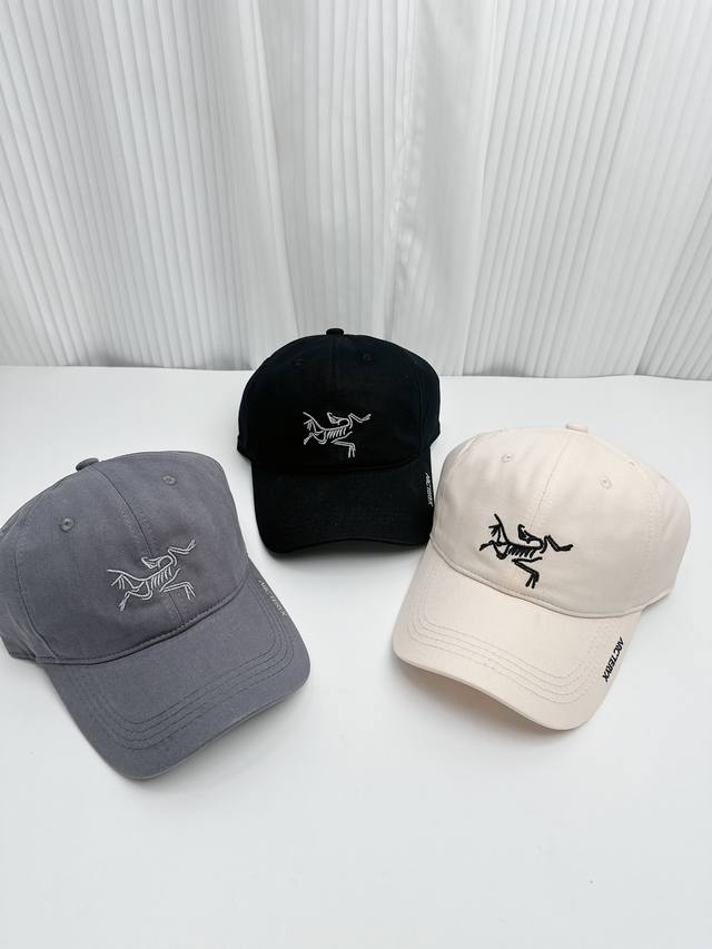 Arcteryx 2025 new counter model large logo embroidered baseball cap for men and