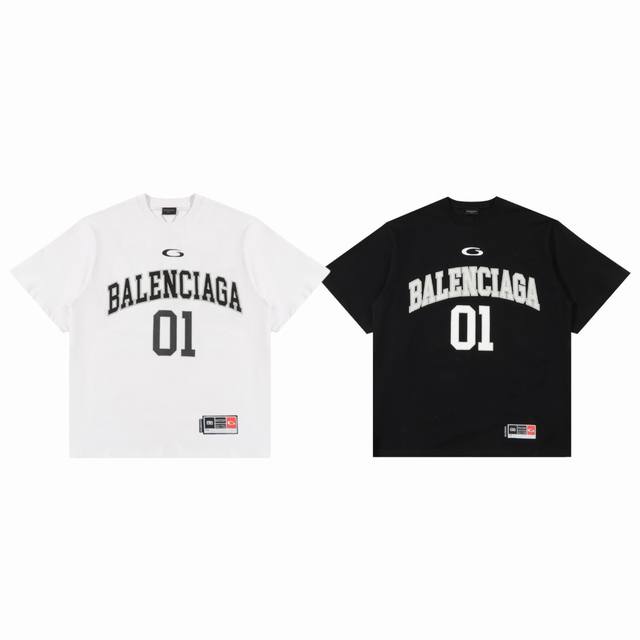 Balenciaga 25Ss Early Spring New Basketball Series Embroidery 01 Printed Washed