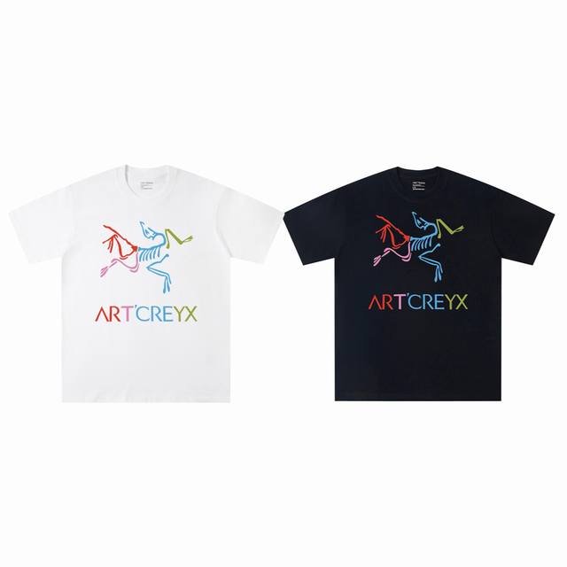Arc'teryx Arc'teryx classic colorful skeleton bird print casual couple short-sle
