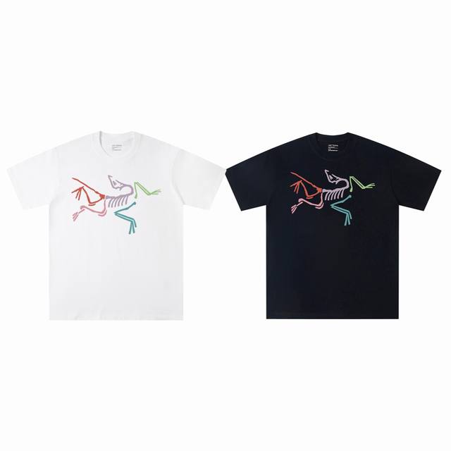 Arc'teryx Arc'teryx classic colorful bird print casual couple short-sleeved T-sh