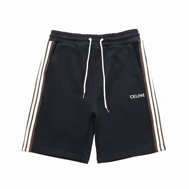 Top replica version Celine new ribbon embroidered casual shorts shorts Model num