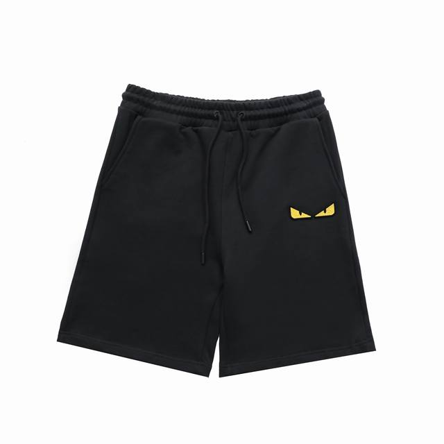 Top replica version Fendi new toothbrush embroidered eye casual shorts shorts Mo