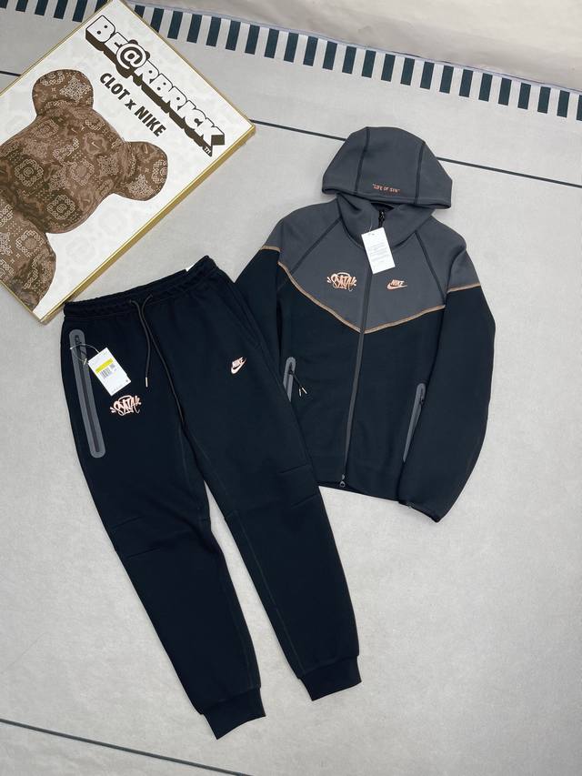 Clothes, pants top replica Nike X Central Cee joint Tech Fleece Windrunner brand