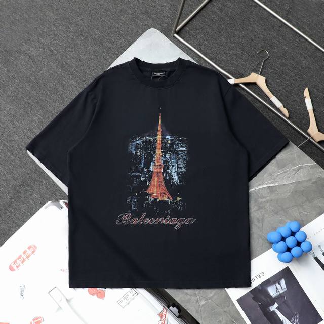 New top replica high-end customization Balenciaga New Tokyo Tower Direct Inkjet