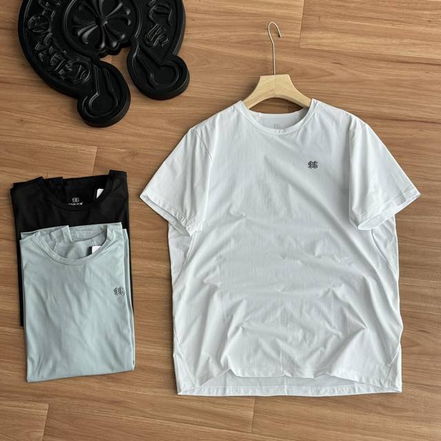 1677514FFF! Kl laminated round neck short-sleeved summer men's quick-drying suns