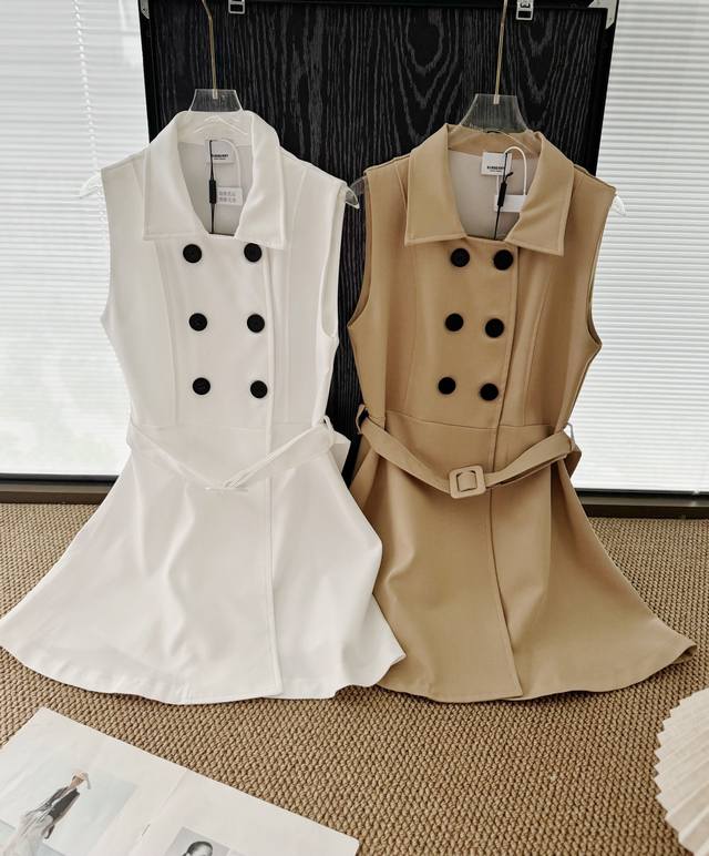 Price P: Product name: Bbr double-breasted sleeveless trench coat dress Size: ML