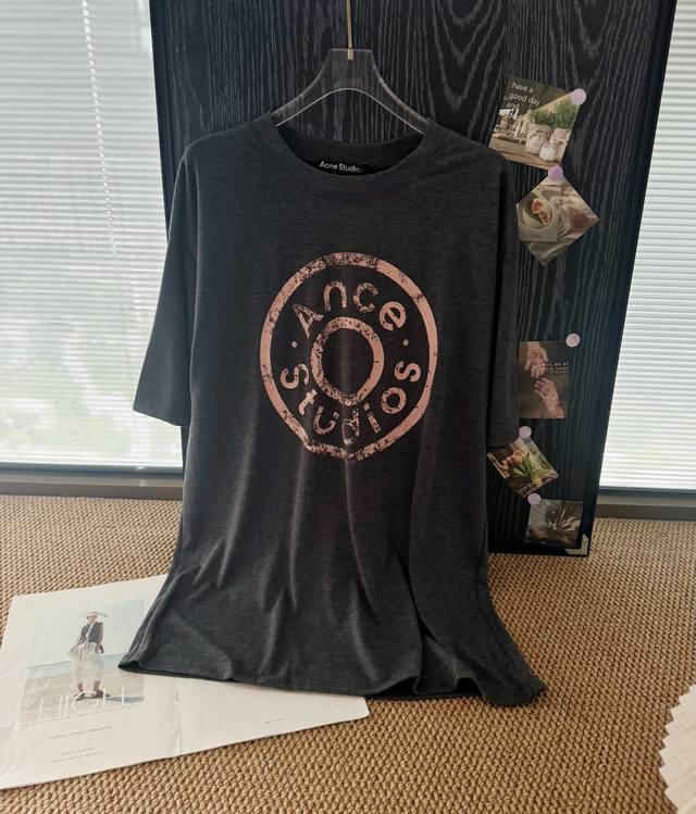 Price P: Product name: *Brand new distressed logo retro gray short-sleeved T-shi
