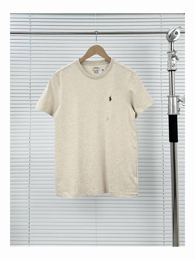 Pony 5-color base shirt oatmeal black, white, pink, light gray Xs-Xxl Ralph Laur