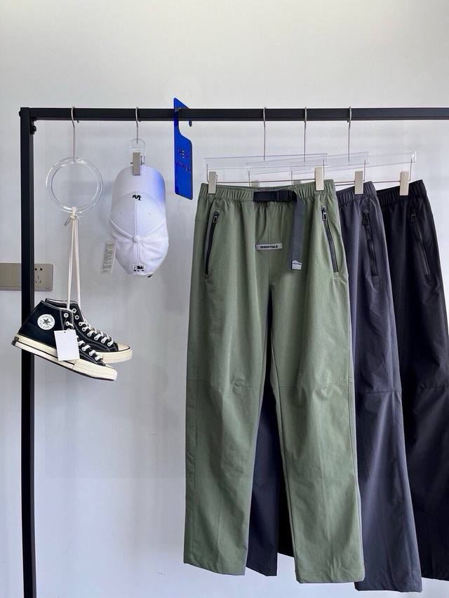 Fog buckle belt overalls Fog Essentials Fear Of God buckle belt overalls straigh