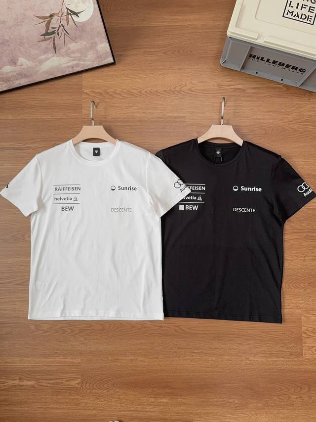 Descente summer new national team Audi co-branded men's round neck short-sleeved
