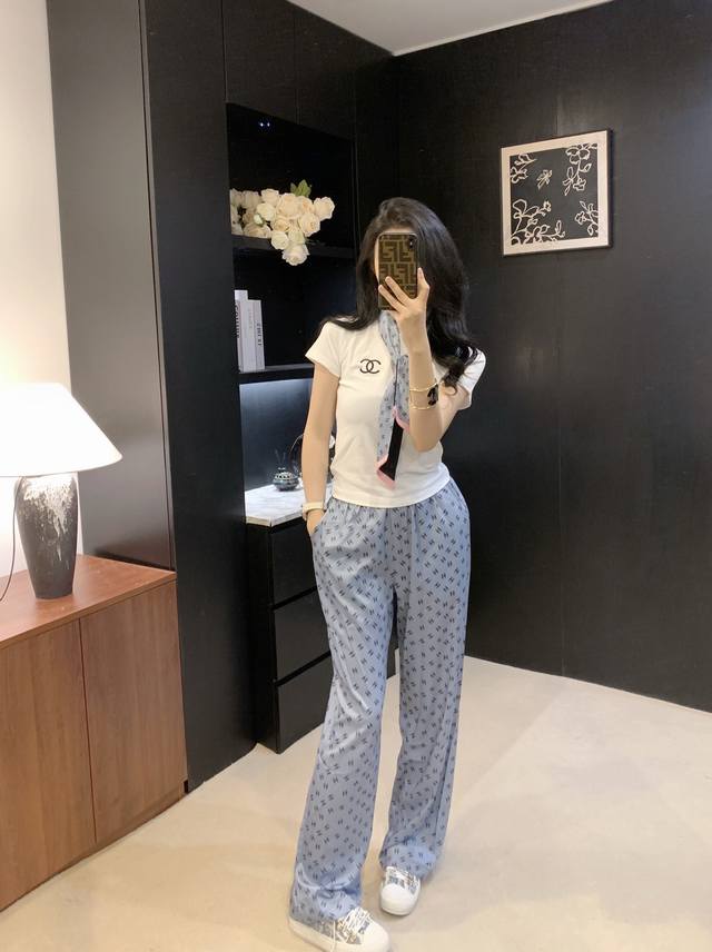 New arrival Chane* Chanel 25Ss new monogram suit ~ Exclusive design, custom mono
