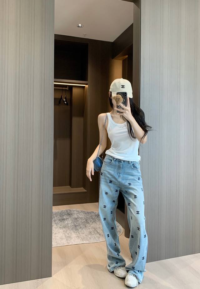 New arrival Chane* Chanel 25 new style letter embroidery hot diamond straight je