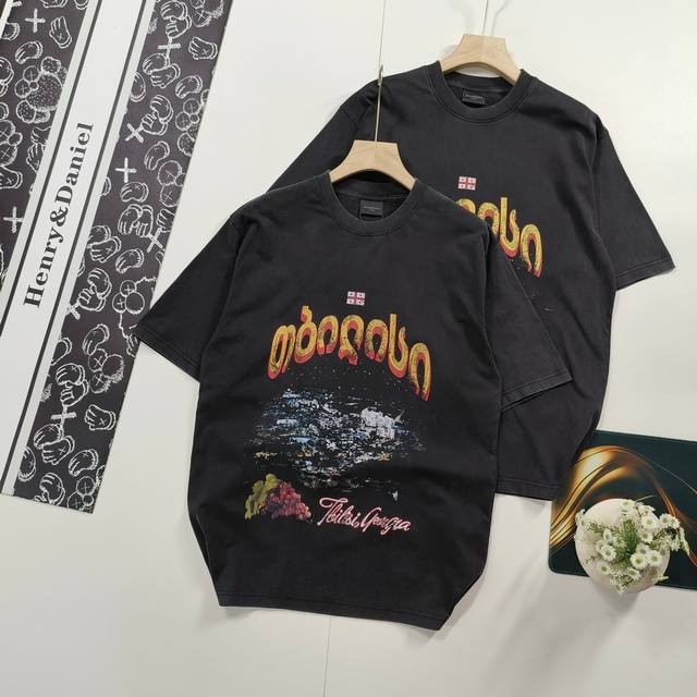 Size S-Xl Hot sale recommendation Balenciaga Paris family short-sleeved T-shirt