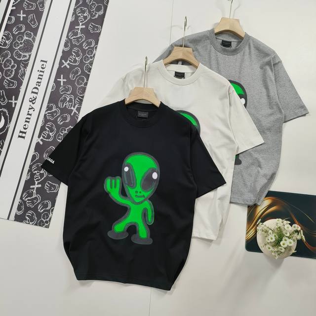 Size Xs-L Shopkeeper Recommended Balenciaga Short-sleeved T-shirt 2025 Summer Ne