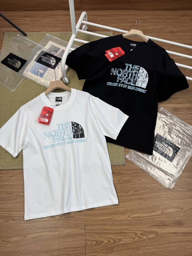 Thenorthface The North Face all-cotton heavy-printed logo short-sleeved T-shirt