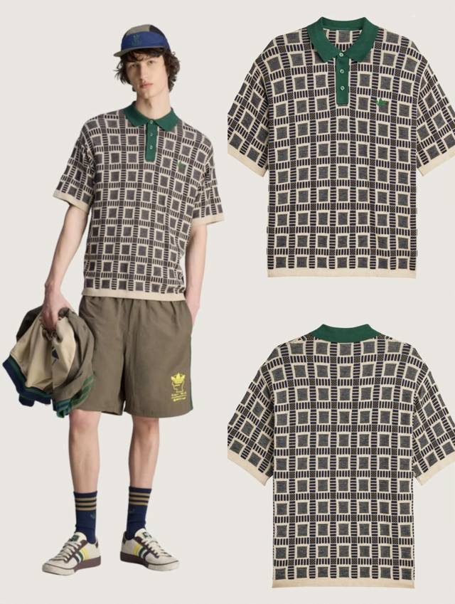 Adidas Originals X Brain Dead Trefoil Ss25 short-sleeved sports polo shirt for m