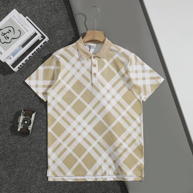 New top replica version Bbr Babaojia 25Ss early spring new plaid Polo lapel Ligh